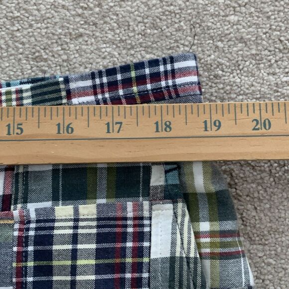 Jos A Bank Patchwork Pants Men's 38x30 (Fits 38x29) Madras Plaid Cotton Preppy - Picture 4 of 10